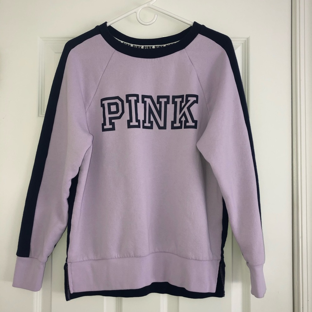 PINK/VS purple sweatshirt-xs